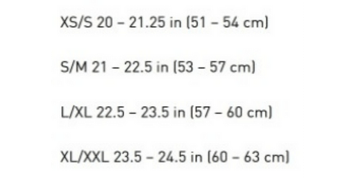 Triple 8 The Certified Sweatsaver Helmet - Size Chart